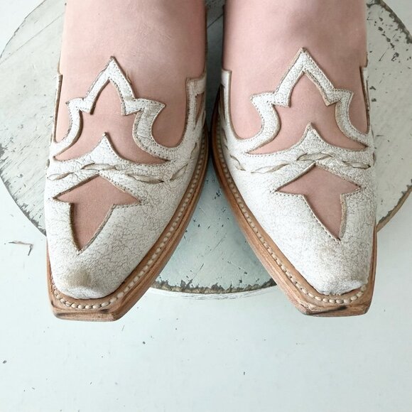 Lane CHASE THE WIND Womens Cowboy Bootie 11 Western Pink Cowgirl Short Boots - Picture 6 of 11